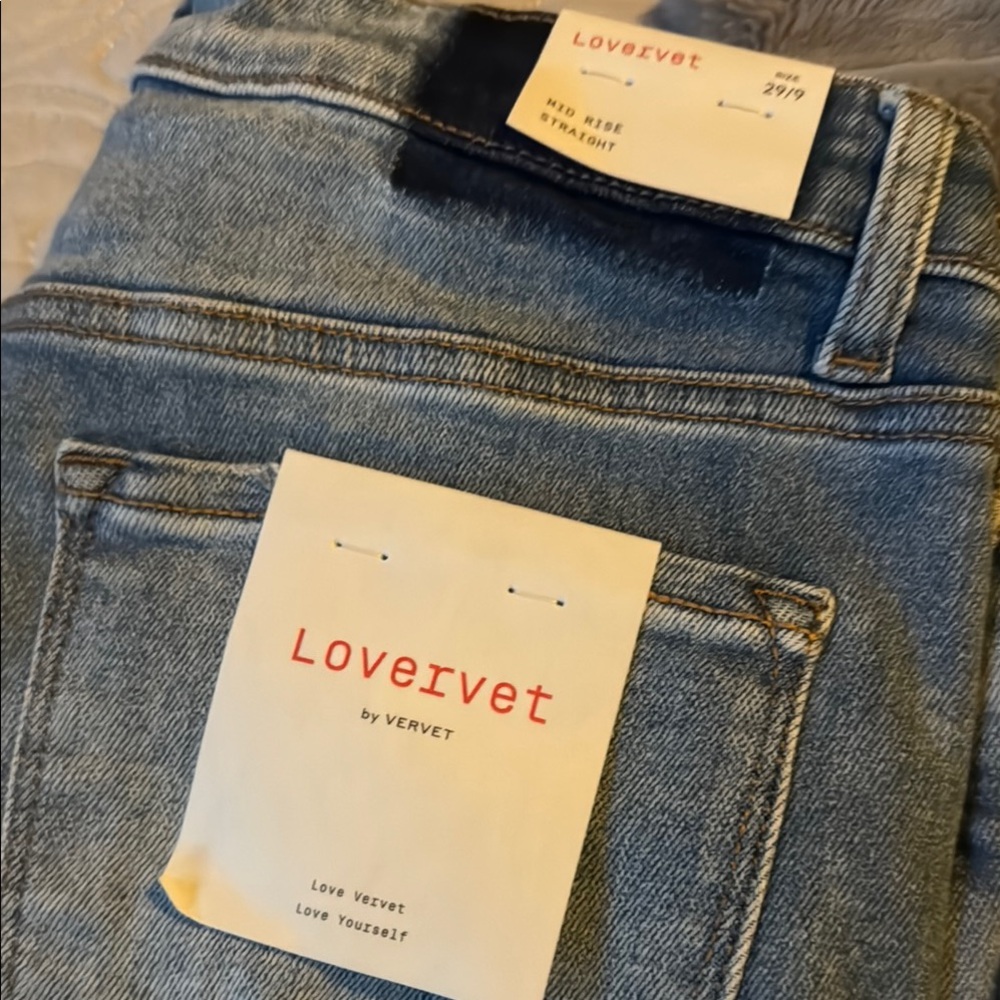 VERVET by Flying Monkey Blue Flare Wide Leg Jeans
